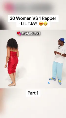 20 Women VS 1 Rapper  - LIL TJAY! 😍🤣 #foryou #foryoupage #smashorpass #blinddate #dating #fyp 