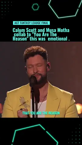 Got Talent LEGEND Calum Scott pairs up with Musa Motha for an inspiring performance of 