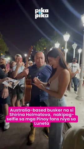 Australia-based busker na si Shirina Holmatova, nakipag-selfie sa mga Pinoy fans niya sa Luneta #Shirina #ShirinaHolmatova #ShirinaBuskingInManila #RainingInManila  #LolaAmour #Uzbekistani #EntertainmentNewsPH #PikapikaPH