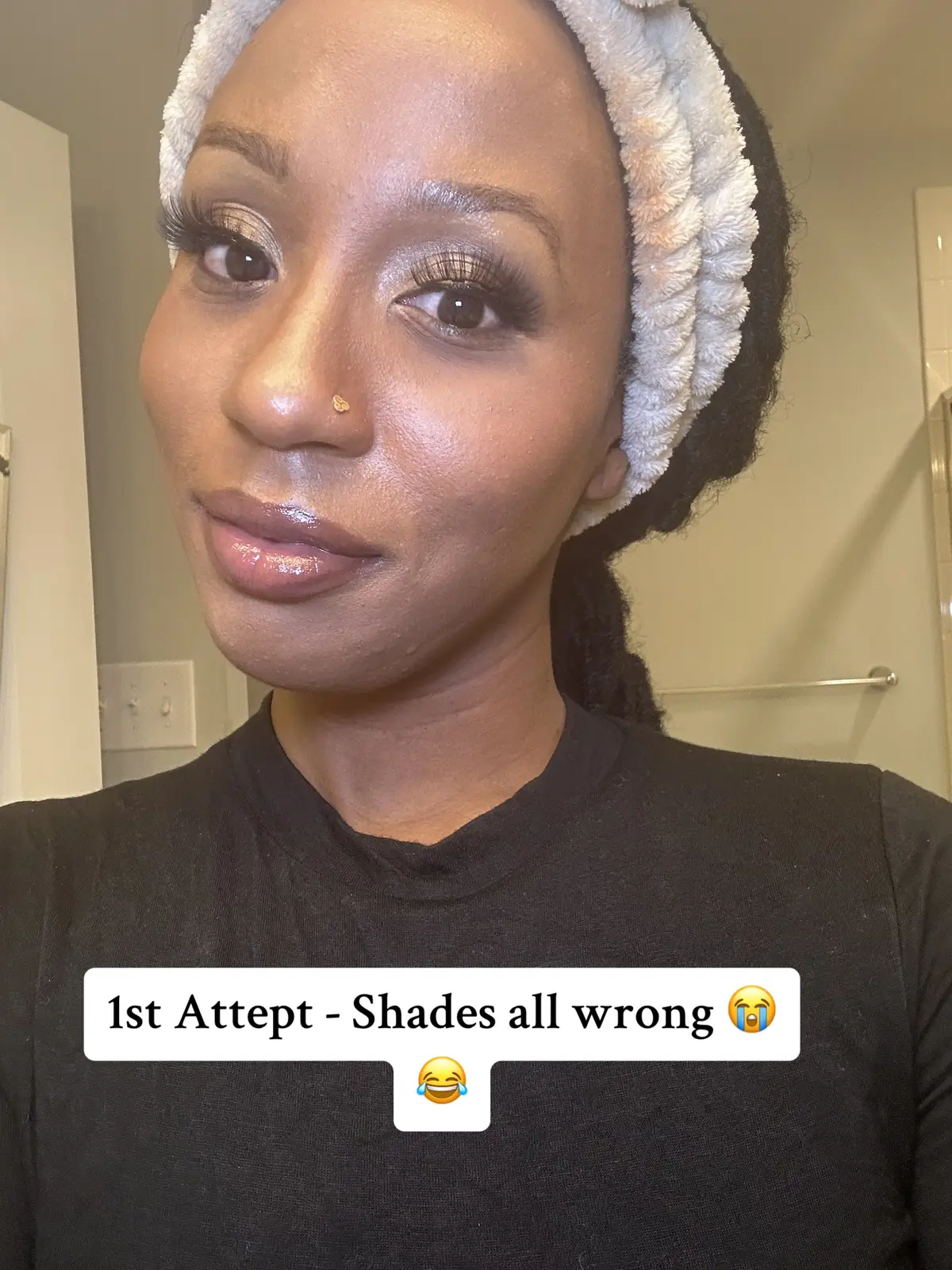 Starting from ground zero with No makeup knowledge lol Having fun but also stressed 😭😂 Im determined though 💕 #makeuptutorial #makeuptips #makeupbeginner #makeuptherapy #girltherapy #MakeupRoutine #makeuphack 