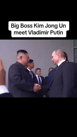 Big Boss Kim Jong Un meet Vladimir Putin #kimjongun #northkorea #putin 