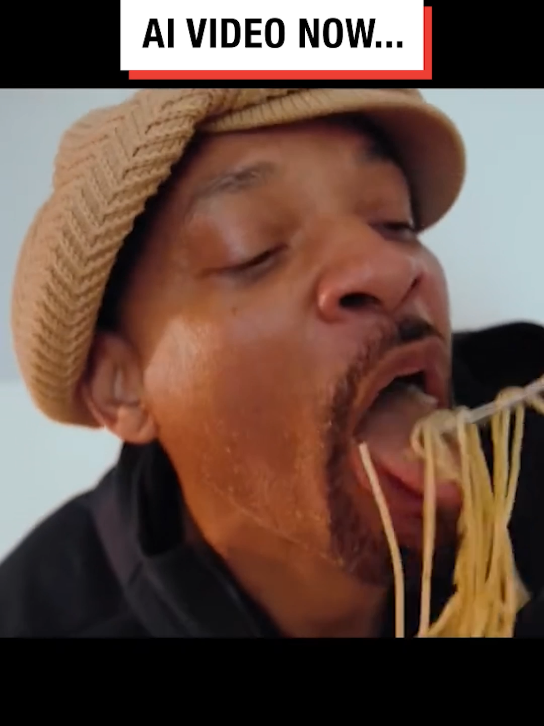 AI is just getting ridiculous now 😳 #ai #willsmith #spaghetti #trending #ladbible #fyp