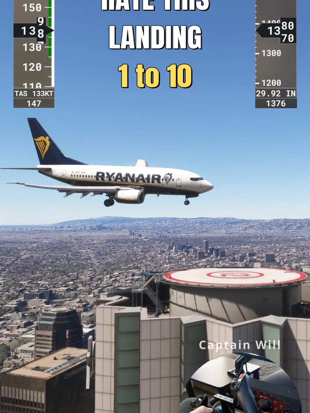 Pilot Attempts Maze Bank Helipad Impossible 737 Landing Challenge - Microsoft Flight Simulator 2020 #msfs2020  #flightsimulator  #flightsim  #landing  #aviation  #aviationlovers  #boeing  #boeinglovers  #737  #ryanair  #mazebank  #losangeles  #ratethisshot  #pilot  #captain