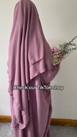 New colors available  Check our tiktok shop #abaya #khimar #abayakhimar #Ramadan #umrah #muslimah #taraweeh 