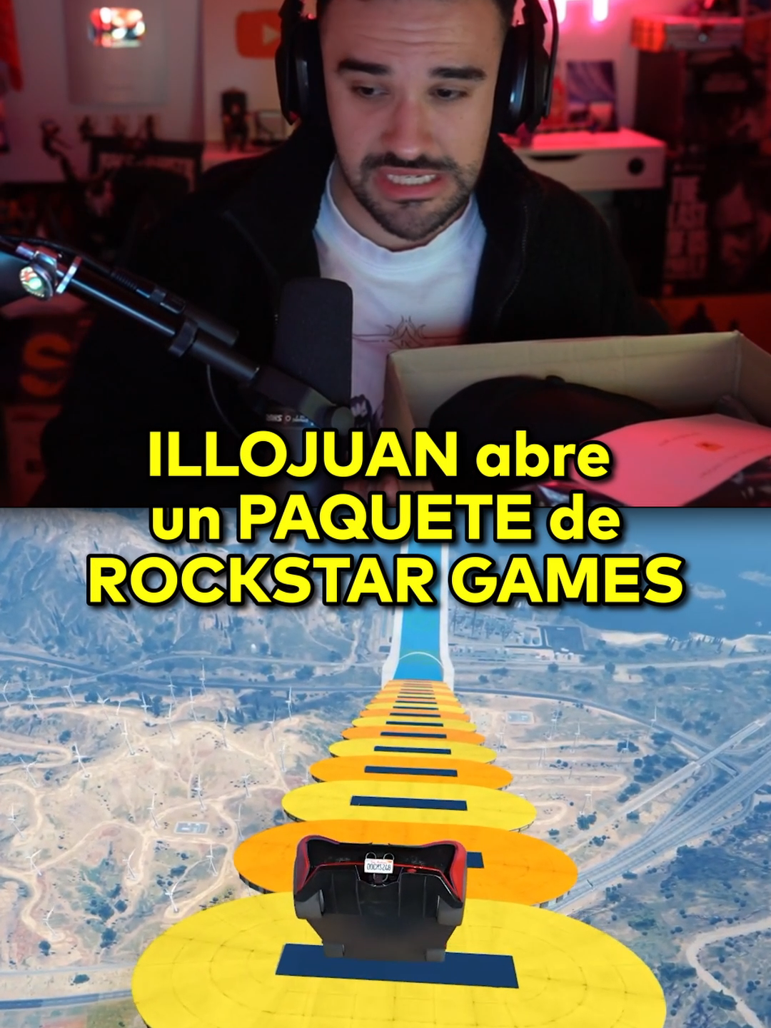 ILLOJUAN abre un PAQUETE de ROCKSTAR GAMES #illojuan #twitch #rockstargames  #fyp #parati