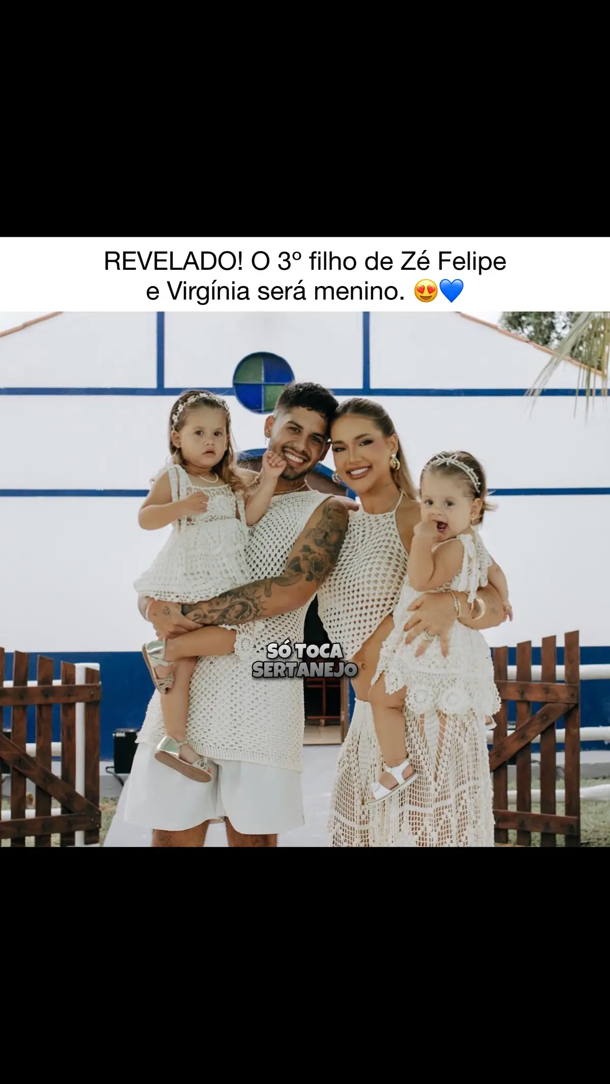 Parabéns ao casal 👏🏻😍💙 #zefelipe #virginia #familia #filho #viraliza #foryoupage #sertanejo #sotocasertanejo 