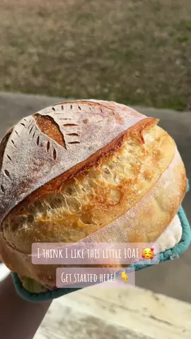 I think I like this little loaf 🥰😋 #sourdough #sourdoughstarter #sourdoughbread #homemade #baking #bread #homemaker #homestead @The Southern Sourdough Co. 