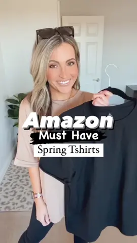 The absolute BEST Spring T-shirts I have found on Amazon! The whole look is on my #amazonstorefront now to snag #amazonfashionfinds #amazonmusthaves #amazonfashion 