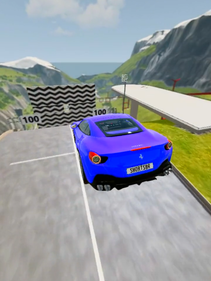 Cars test with 2 obstacles part2 #beamng #beamngdrive #fouryoupage #fyp #gaming