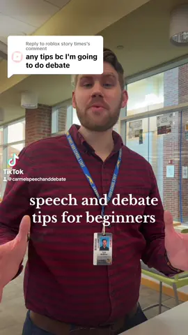 Replying to @roblox story times speech and debate tips for beginners😁 #speech #debate #carmelhighschool #tipsforbeginners #fyp #speechanddebate 