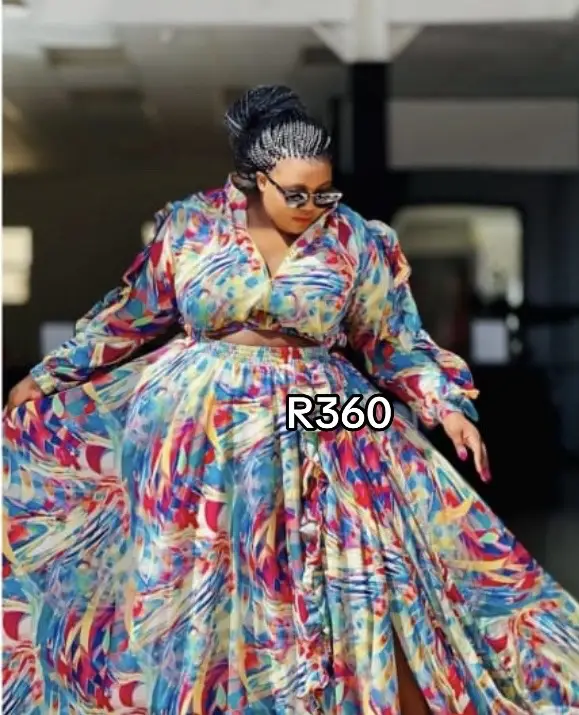 Plus size Two piece: Size: L-6XL Prices R360 WhatsApp: 0694722035 to purchase 