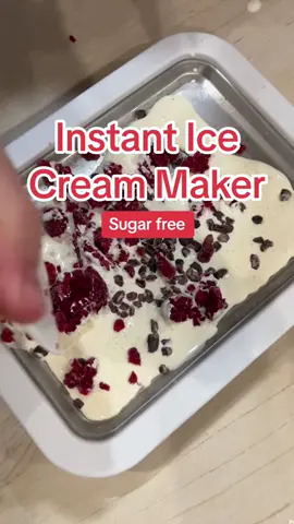 Instant Ice Cream 🍨 Grab some ice cream cones and put this on a cone to make it MORE fun 🤩  Ice cream is ready in 5-6 minutes. So fast, easy, and fun! Click the link to grab one ☝🏻  #icecream #instanticecreammaker #icecreammaker #sugarfreeicecream #Recipe #rolledicecream #viral #CapCut 