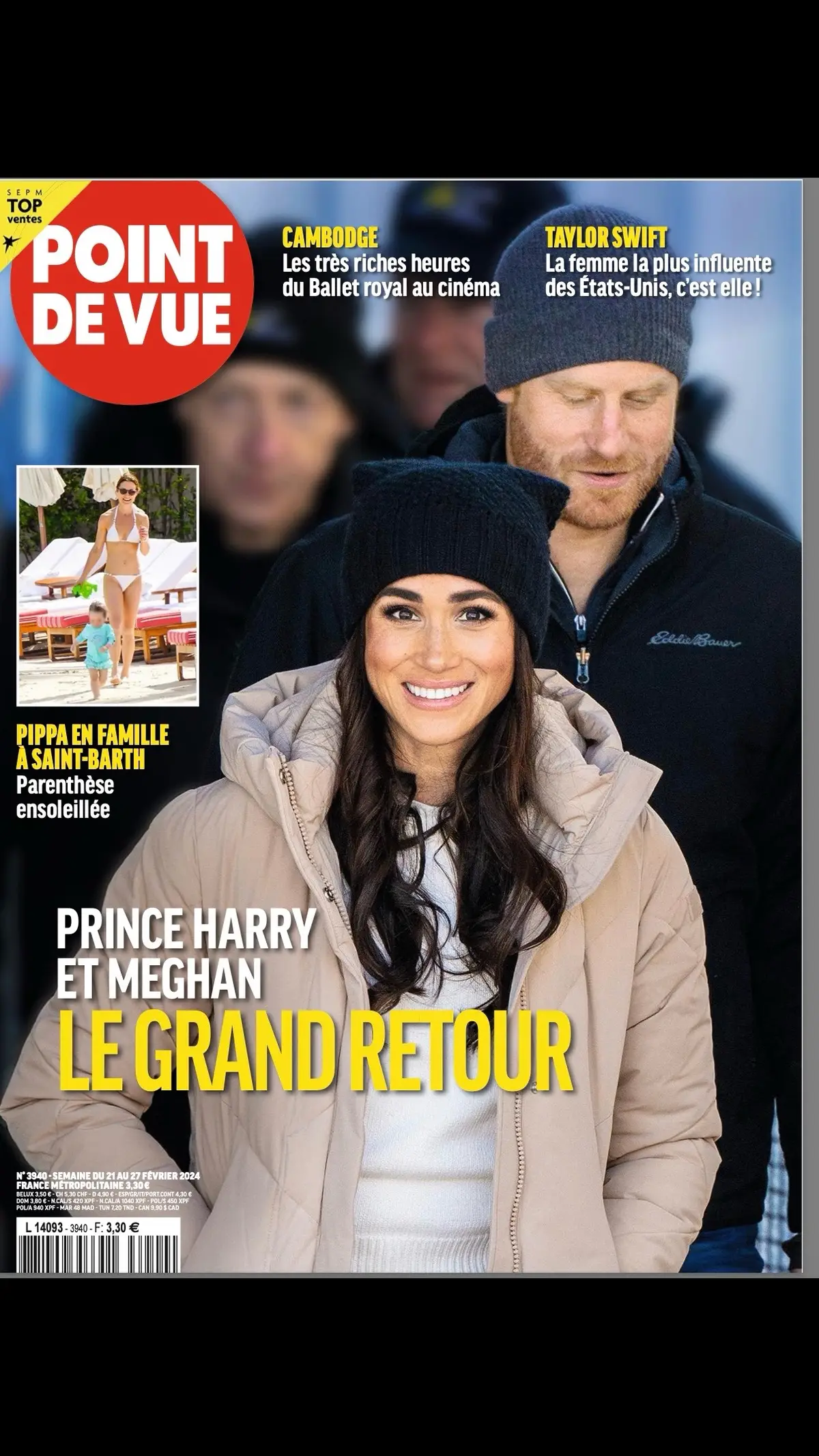 Couverture du magazine Point de Vue avec le grand retour de Meghan Markle#pointdevue #royals#royalfamily#princeharry 