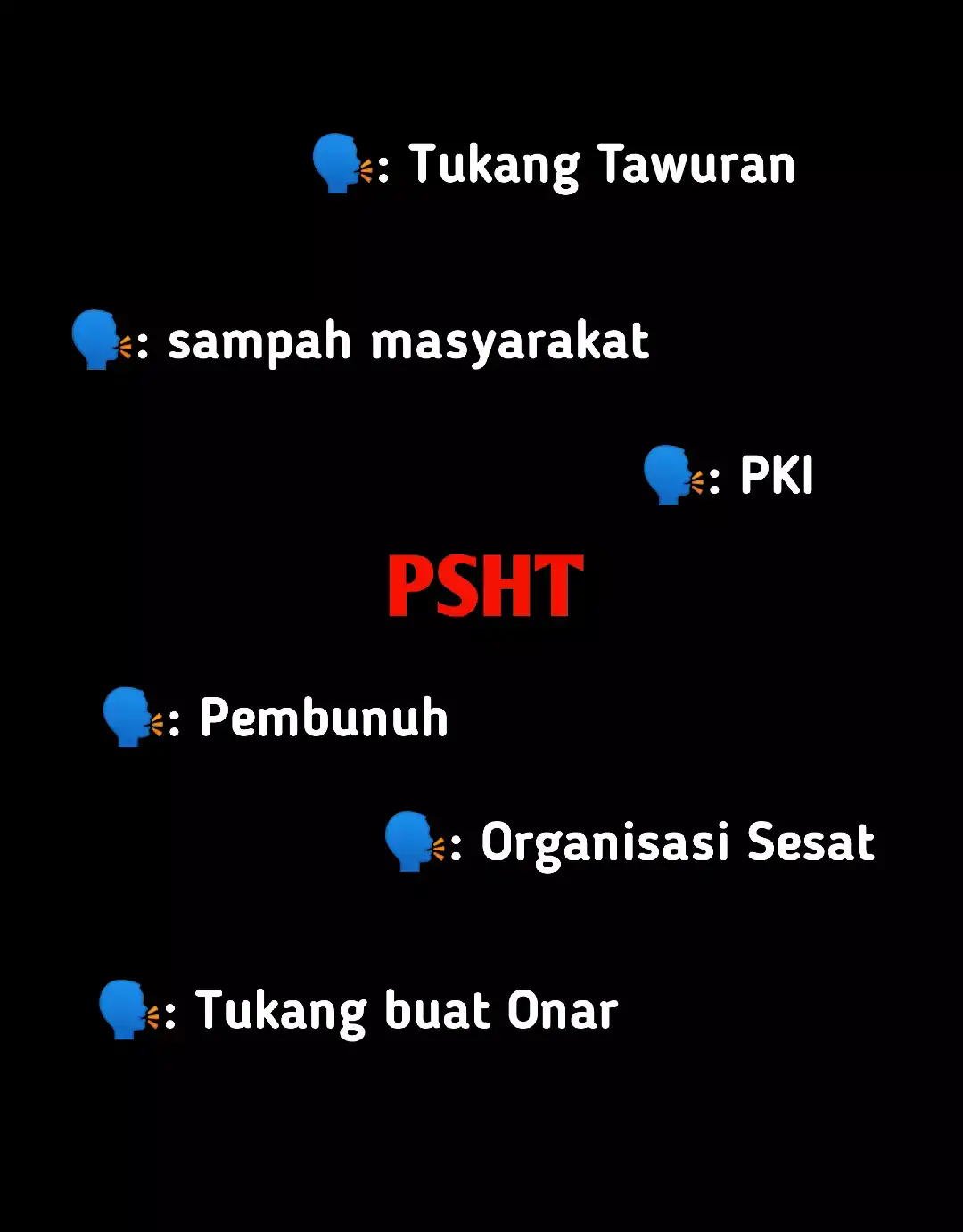 Hinaan mu menjadikan PSHT lebih jaya!!! Jangan hanya memandang sebelah mata mengenai organisasi kami, masih banyak lagi kebaikan yang telah di salurkan kepada masyarakat yang telah mengalami musibah di mana pun itu #psht #pshtjaya #pshtpusatmadiun #psht1922 #shterate #terate #jemberant🐜 #pshtjember #persaudaraansetiahatiterate #pshtstory 