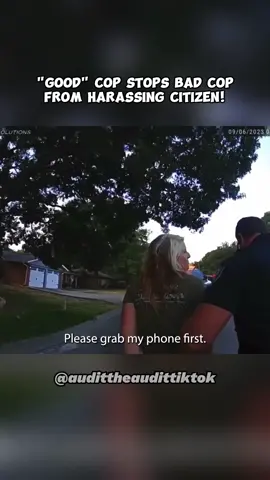 Good Cop Stops Bad Cop From Harassing Citizen! #audittheaudit #firstamendmentaudit #1stamendmentaudit #cop #cops #copsoftiktok #policeofficer #policeoftiktok #lawsuit #constitution #viral #fyp #fypシ #foryou #foryoupage #trending