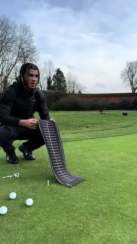 This has to be one of the best putting aids to keep that stroke in check.  #fyp #golf #viral #golftok #golfer #foryou #golftiktok #nike #putting #puttinggreen #wintergolf #work #train #capcut #CapCut 