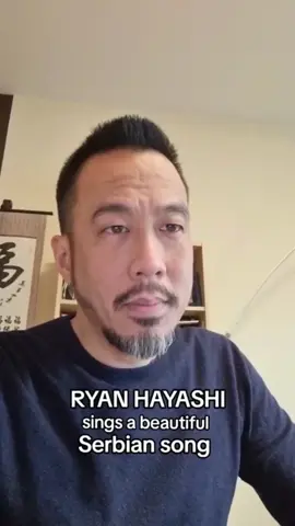 Ryan Hayashi sings a beautiful Serbian song #music #shorts #Serbian #song #singer