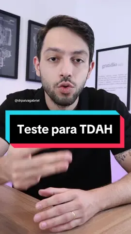 O TDAH é um transtorno neurobiológico que se caracteriza por dificuldades de atenção, hiperatividade e impulsividade, que podem prejudicar o desempenho acadêmico, profissional e social das pessoas. Neste vídeo, eu vou te mostrar um teste simples que pode ajudar a identificar se você ou alguém que você conhece tem sinais de possível TDAH. O teste consiste em responder a uma série de perguntas sobre o seu comportamento e o seu nível de distração em diferentes situações. Assista ao vídeo até o final e descubra o seu resultado. Se você suspeitar que tem TDAH, procure um psiquiatra para fazer uma avaliação mais detalhada e receber o tratamento adequado.  E não se esqueça de curtir, comentar e compartilhar este vídeo com os seus amigos. Vamos juntos aumentar a conscientização sobre o TDAH! Este teste é o ASRS-18, da SHIRE, você acha no Google. #saudemental #ansiedade #produtividade #autismo #TDAH #relacionamento #performance #inteligenciaemocional #concurso #enem #autoconhecimento #procrastinação #psiquiatria #organização #mindset #borderline