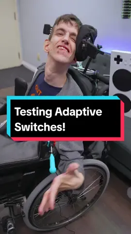 Brad is a huge #Gamer and is always looking for new adaptive gear to customize his gaming setup! ♿️🎮  We decided to reach out to @makersmakingchange for an assortment of adaptive switches to put to the test! 🧪🎮  #Gaming #GamingForEveryone #CerebralPalsy #Disability #DisabledGamer #Wheelchair #Accessibility #Fifa #RocketLeague #Adaptive 