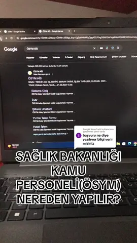 @Songül Kesef adlı kullanıcıya yanıt veriliyor #sesefektleri SAĞLIK BAKANLIĞI KAMU PERSONELİ(ÖSYM)  NEREDEN YAPILIR? #memuralımı #memur #memurlar #memurlar #ilan #kamupersoneli #alımvar #atanmak #memurzammı #kamupersonelalımilan 