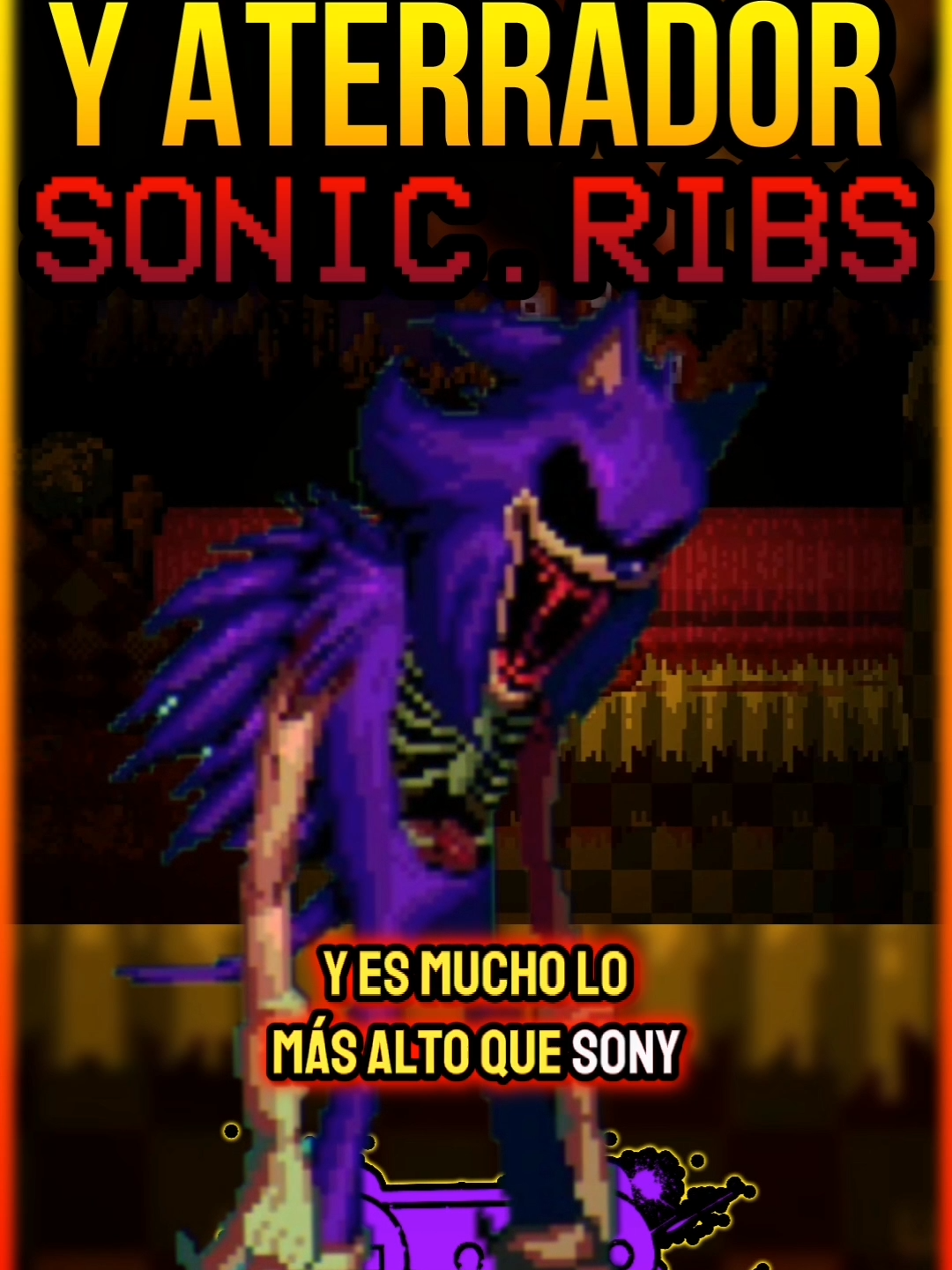 El despiadado y aterrador Sonic.RIBS - BECK MANJIRO #sonic #sonicthehedgehog #exe #sonicexe #creepypasta #creepy #historadeterror #terror #horrorstory #horrorgame #fnf