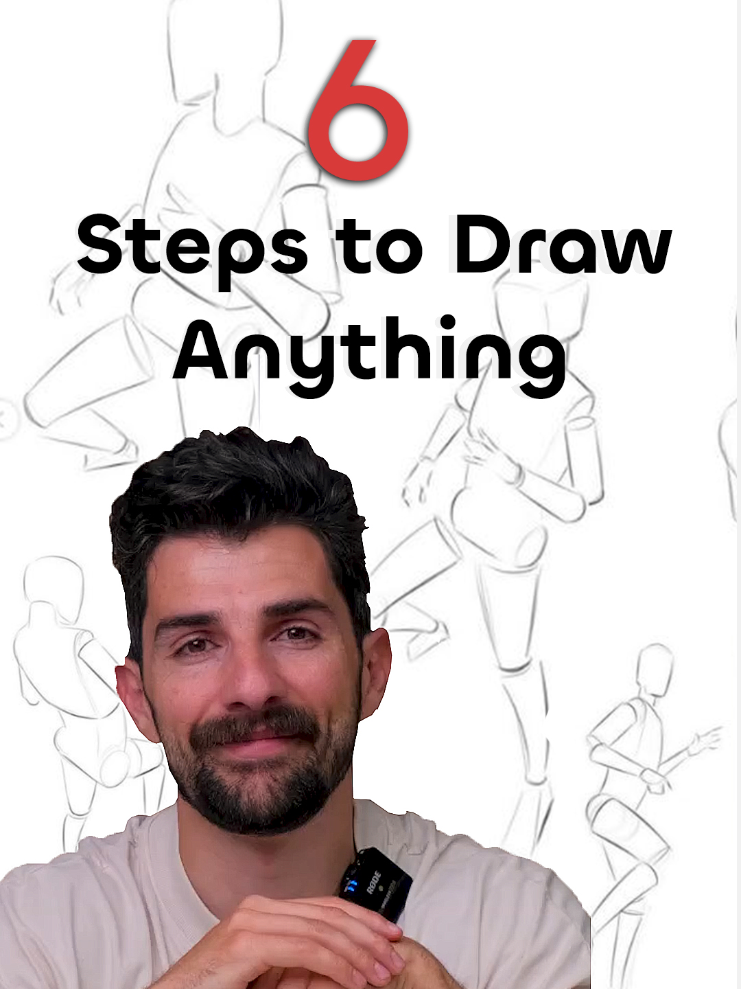 Six steps to draw ANYTHING! #drawings  #drawingtips  #drawingtutorial  #art  #arttips  #arttutorial  #artist   #arteducation #artistsoftiktok #anatomy