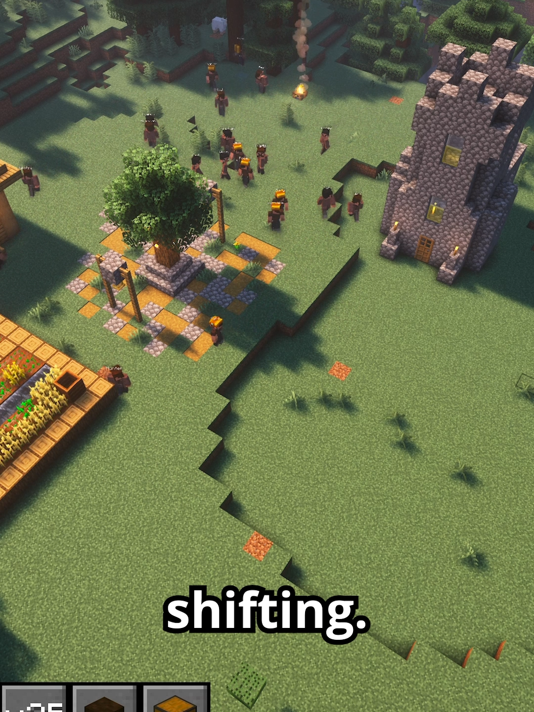 tryting to align all features of the mod making it more playable #minefotress #mod #Minecraft