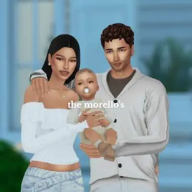 Sarah (28) and Pietro (31) just expanded their family with baby Matteo! Luna (5) is always keeping a watchfull eye on her little brother. 🤍 — #ts4 #sims4tok #thesims4 #sims4 #sims4cc #simstok #sims4family #sims4infants 