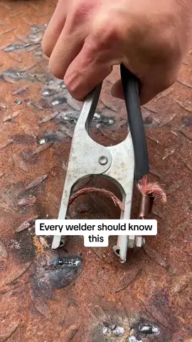 Every welder should have a magnetic ground cable