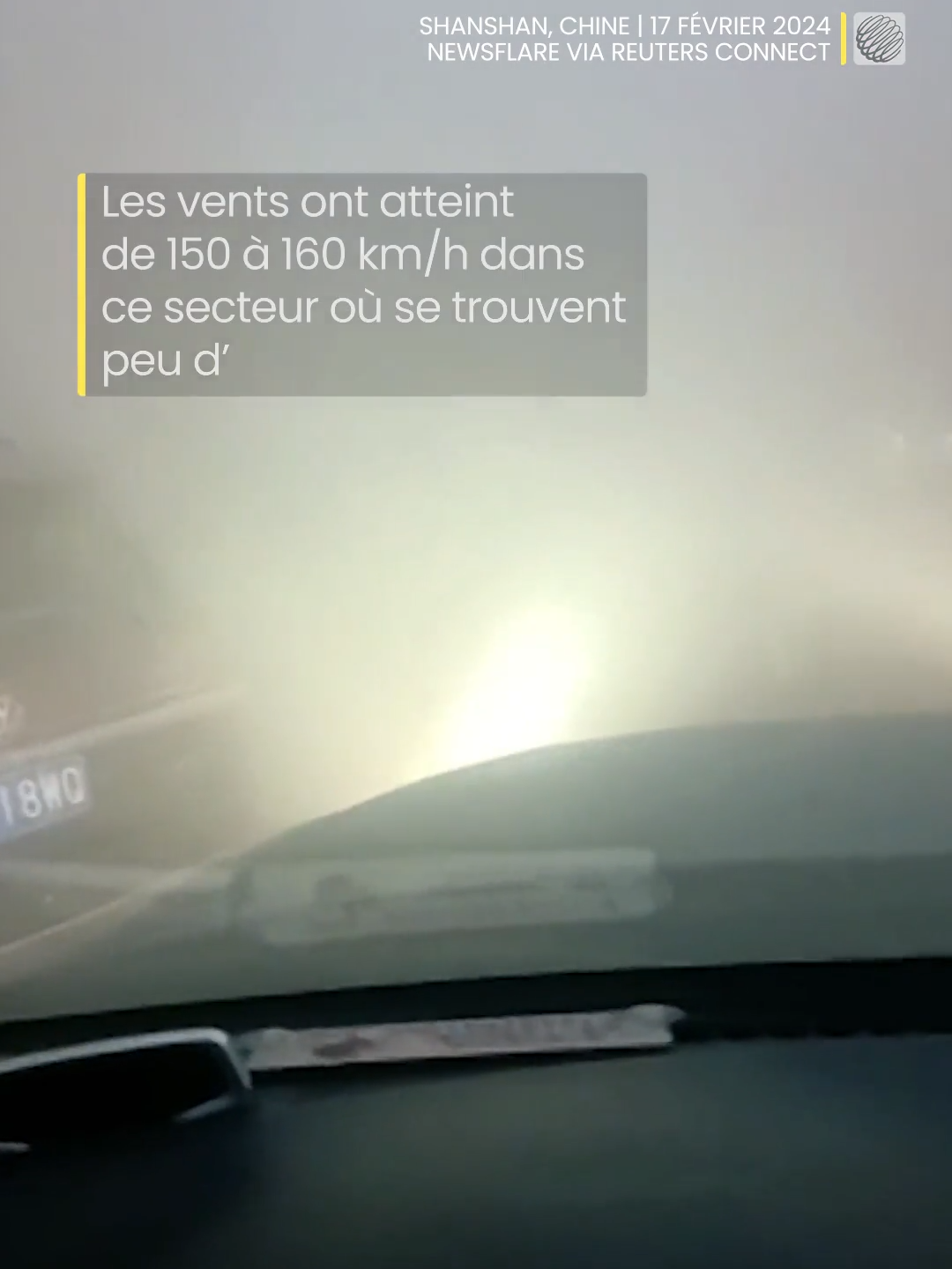 Coincés sur une autoroute en pleine #tempête de sable. 😵‍ #Meteo #Monde #Chine