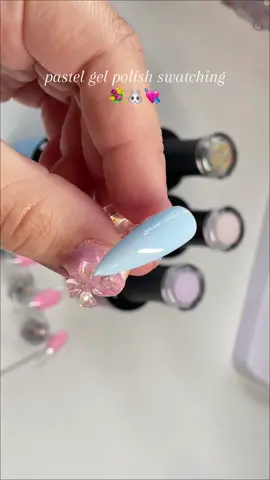 Pastel season is approaching 💅🏻 #swatches #nails #gelpolish #nailtech #pastel #gelnails #easter 