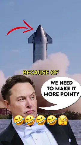 His Inspiration for the Starship Rocket 🤣 #fypage #pointyisscary #funny