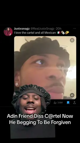 #greenscreenvideo #foryou #adinross #kaicenat #stream #kick #streamers #Adin #snagz Adin Ross friend Snagz apologizes to cartel for dissing them