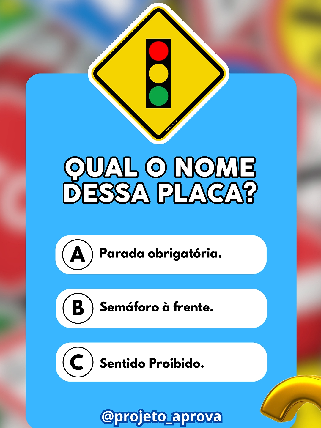 Qual o Nome da Placa Simulado Detran2024 #simuladodetran2024 #simuladodetran #placasdetransito #detran #provateoricadodetran #provateórica #questõesdaprovateóricadodetran #legislacaodetransito #provateóricadetran2024 #detran2024 #detransp #detranrj #detranba #detranmg #detranpe #detransc #detranrs #detrance #provadetran #provadetran2024 #dicasdetransito #placas #placasdesinalizacao #simulado #simuladodetranbr