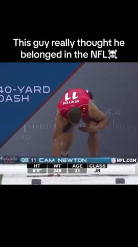 They just be letting anyone in the combine #camnewton #auburn #panthers #quarterback #nfl #zingersports 