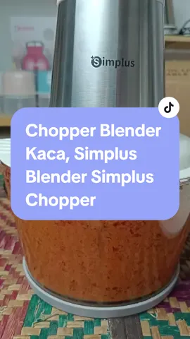 bagi hadiah dekat mak pun best jugak ni kan 😊☺️🌷 #blender #chopper #blenderchopper #simplusblender #simpluschopper #bestchopper #cikngah #rumahcikngah  #blenderkaca #chopperkaca #simplus #simplusmy #mcnwinbegin #review #newitem #musthave #1yearwarranty 