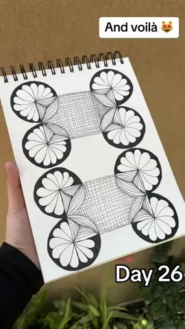 Easy Doodle Tutorial 😻 | Day 26 (Do follow for more easy ideas 🤗) #art #doodlewithnadia #doodle #drawing #dotd #dailydoodlechallenge #viral #tutorial  @Doodle with Nadia 👈🏻 watch.                    Zentangle doodle | Easy doodle tutorial | easy art | Doodle  