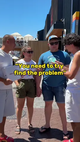 Can you find the mistake? 😝 #publicinterview #capetown #southafrica 