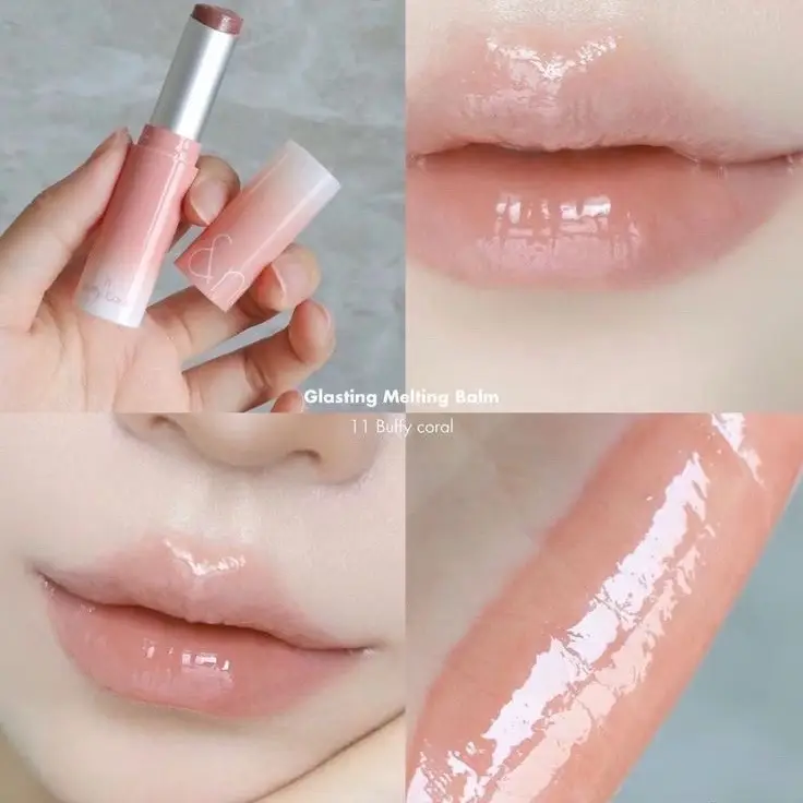 ੈ✩‧₊ romand glasting melting lip balm (nude edition)   ༘ where to buy: 𝐘𝐞𝐬𝐬𝐭𝐲𝐥𝐞 ✧ discount c0de: 