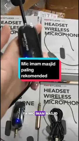 Mic imam masjid paling best seller banget nih #mic #microphone #micimammasjid #micbando #micwirellesterbaik #mictaffstudio 