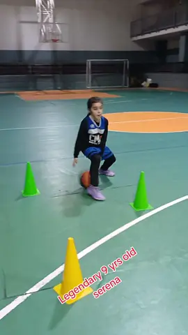 legendady serena 9 yrs old#for #foryoupage #foryourpage #foryou #fyp #basketball #arabic #talentotiktok #kids #tiktokarab 