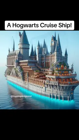 Sign me up for a Hogwarts Cruise Ship immediately! 🤯🤯👏👏 #hogwarts #harrypotter #cruiseship #cruiselife 