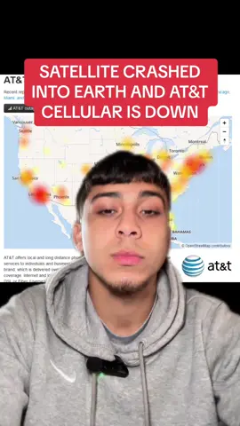 SATELLITE CRASHED INTO EARTH AND AT&T CELLULAR IS DOWN #greenscreen #fyp #sattelite #AT&T #phoneservice #internet 