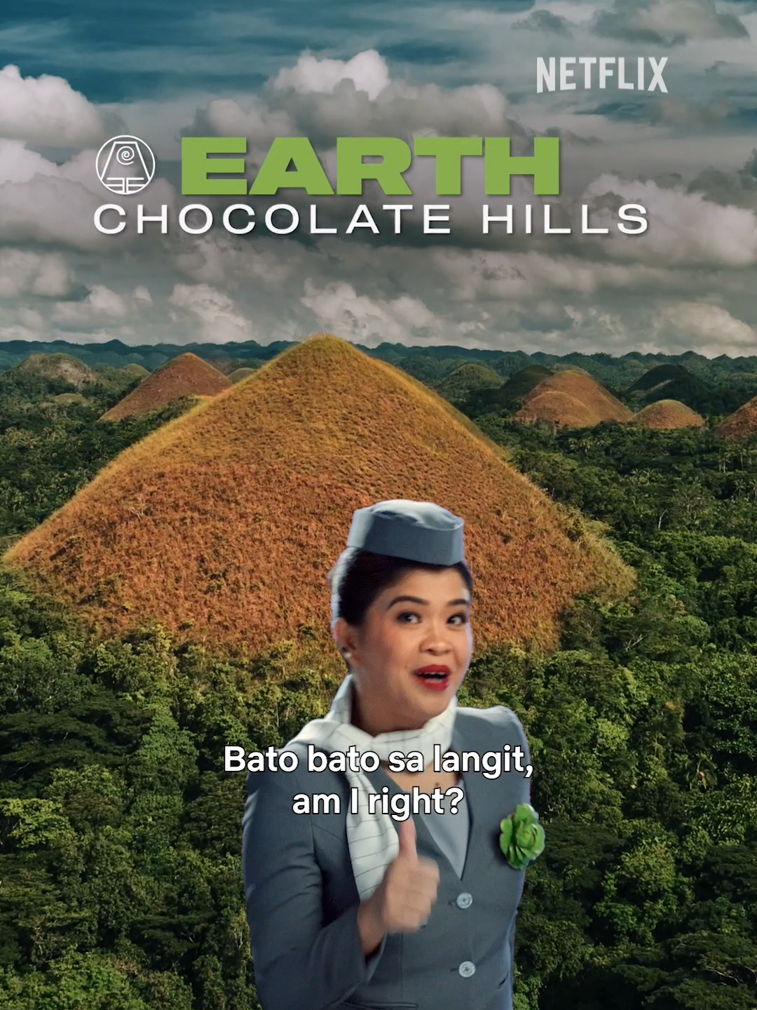 Bato bato sa langit, ang matamaan…makakapunta sa Earth Kingdom: ang Chocolate Hills of Bohol! Rock on! 🪨🤘 Avatar: The Last Airbender is now streaming on Netflix! #AvatarTheLastAirbender   #AvatarLiveAction   #Netflix   #AvatarTheLastAirbenderLiveAction  #AvatarNetflix  #fyp