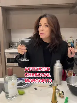 #nationalmargaritaday IS MY FAVORITE HOLIDAY! 😋 Tag if you recreate this recipe!  2 OZ @Casa Del Sol Tequila BLANCO 1 OZ FRESH LIME JUICE 1/2 OZ LIGHT AGAVE 1/8 TSP ACTIVATED CHARCOAL BLACK SALT