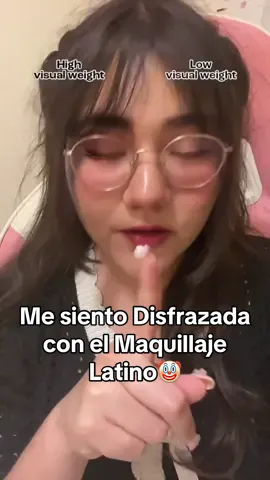 ¿ustedes que son: high o low visual weight ? 🫣 #visualweight #maquillajecoreanolatinas #maquillaje 