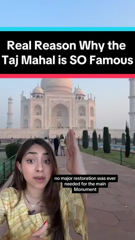 This is the real reason why the Taj Mahal is so famous for 400+ years  #tajmahal #indiatiktok #shahjahan #architecture #arthistory 
