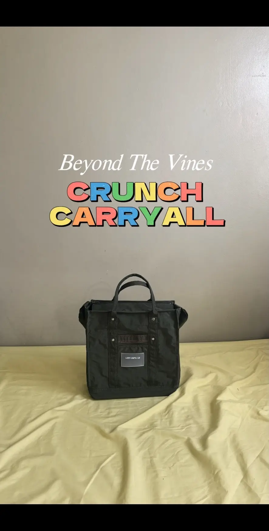 As someone na dala yung buong buhay nya sa bag, eto na yung bag na kasya lahat ng gamit!!  OKAY I LOVE YOU BTV CRUNCH CARRYALL BAG!!  #BeyondthevinesCrunchCarryAll #beyondthevines 