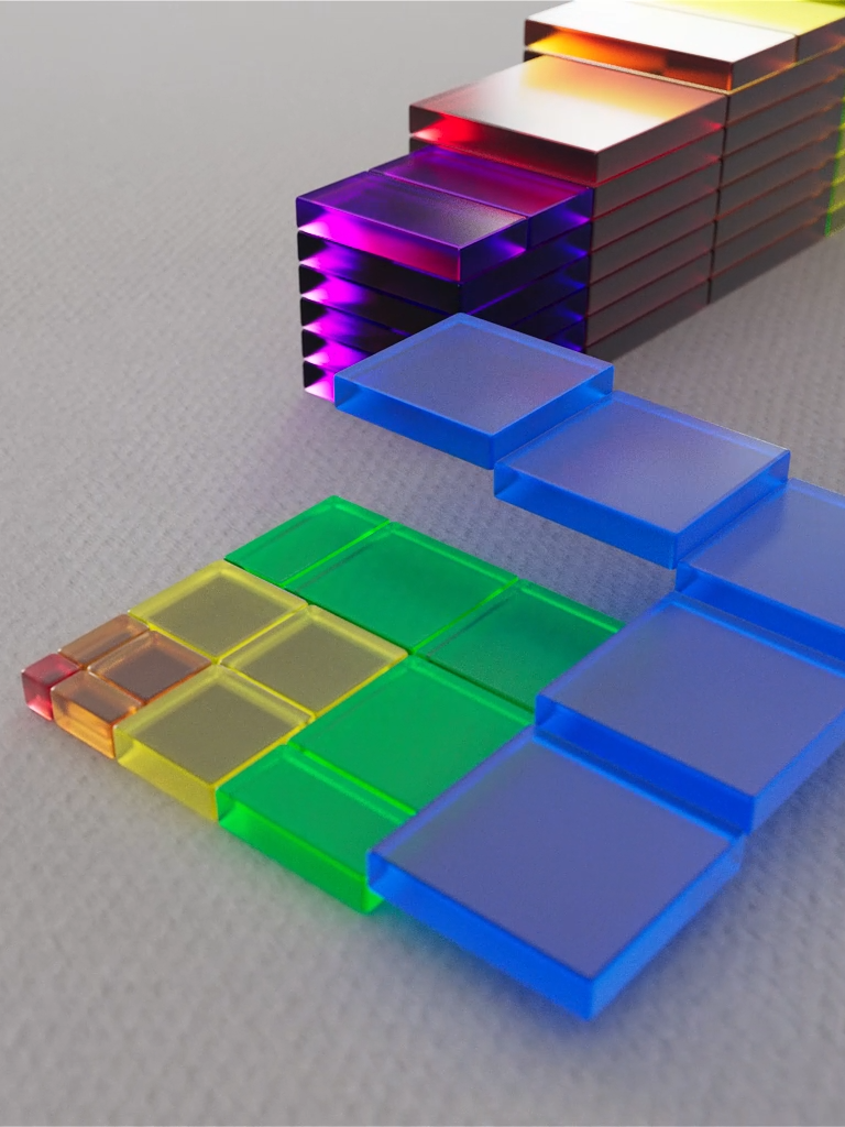 Visualization of Nicomachus's Theorem:  one cubed + two cubed + three cubed = ( 1 + 2 + 3 ) squared. #math #maths #mathematics #matematica #mathematik #numberpattern #mathart #geometricart #mathtrick #theorem #originalanimation #stem #STEMTok #mathtok