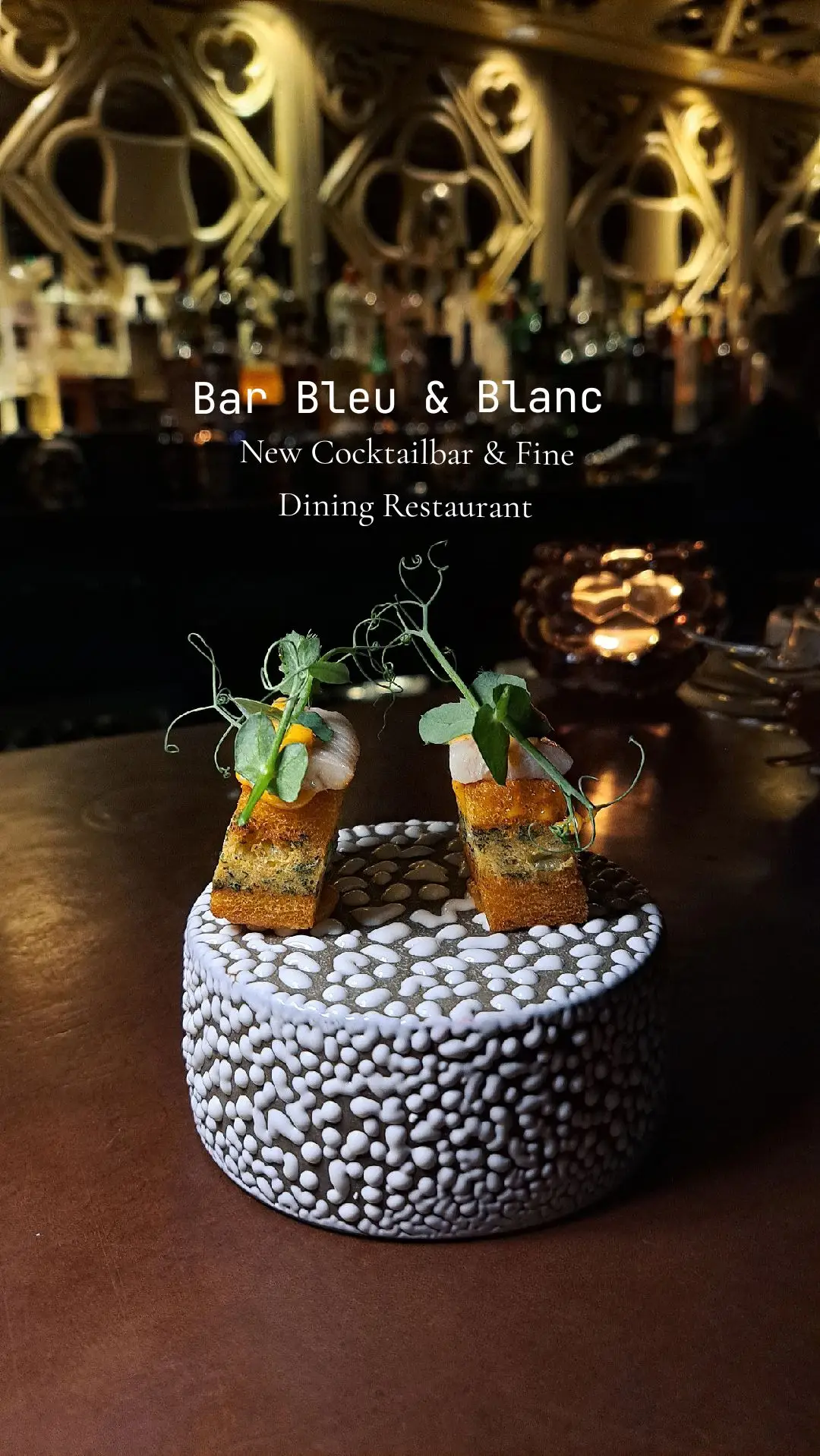 BLANC & BAR BLEU 📍De Burburestraat 4, 2000 Antwerpen  This gem is the newest addition to the culinary city of Antwerp. Chef Ayt Ems already earned his stripes in Sint-Truiden. In 2021 his restaurant Blanc was rewarded with the titel 